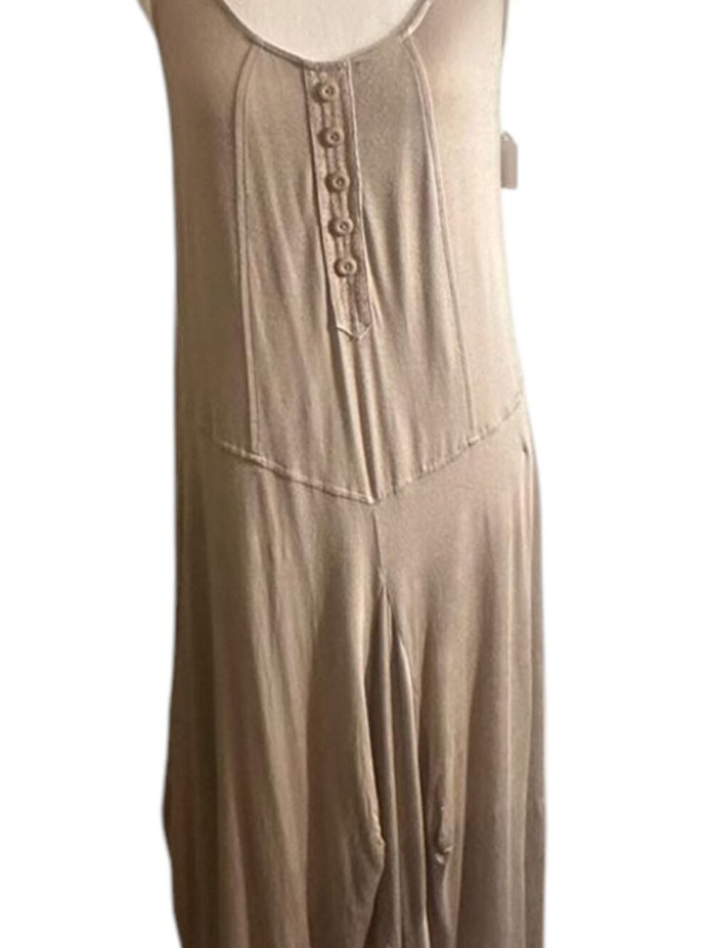 Cannisse Taupe Sleeveless Midi Dress  ~ Size 8/10